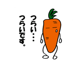 carrot happy sticker #10022428