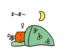carrot happy sticker #10022430