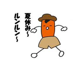 carrot happy sticker #10022431