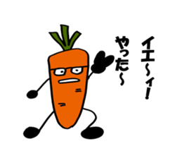 carrot happy sticker #10022432