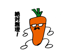 carrot happy sticker #10022435