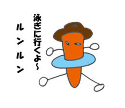 carrot happy sticker #10022440