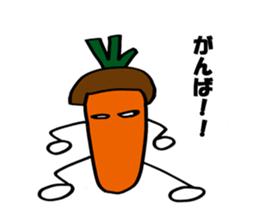 carrot happy sticker #10022442