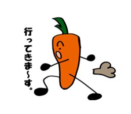 carrot happy sticker #10022449