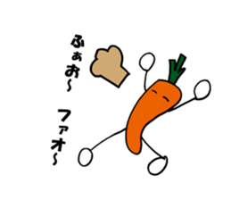 carrot happy sticker #10022451