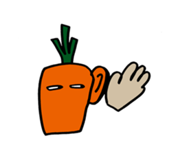 carrot happy sticker #10022452