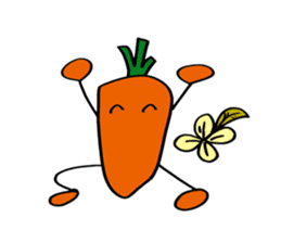 carrot happy sticker #10022461