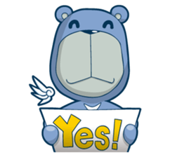 Blue Bear 2 sticker #10022712