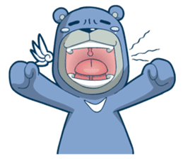 Blue Bear 2 sticker #10022726