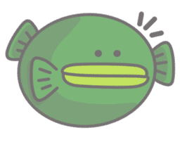 Green anglerfish sticker #10023144