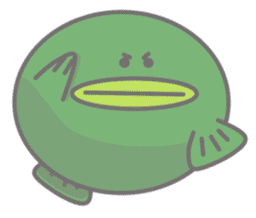 Green anglerfish sticker #10023145