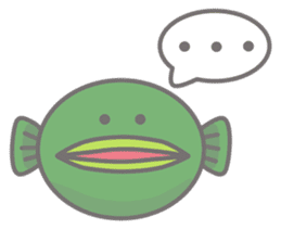 Green anglerfish sticker #10023149