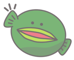 Green anglerfish sticker #10023150