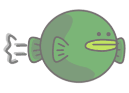 Green anglerfish sticker #10023155