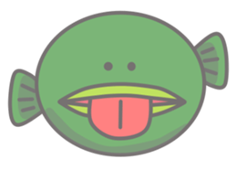 Green anglerfish sticker #10023161