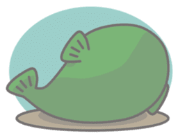 Green anglerfish sticker #10023163