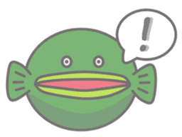 Green anglerfish sticker #10023167