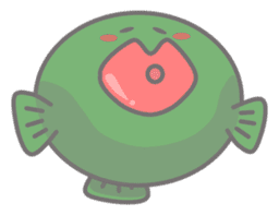 Green anglerfish sticker #10023168