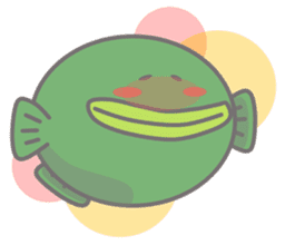 Green anglerfish sticker #10023171
