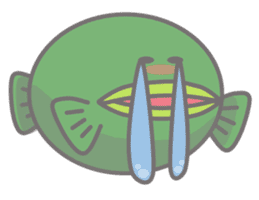 Green anglerfish sticker #10023172