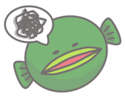 Green anglerfish sticker #10023173