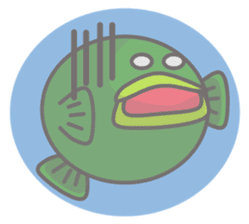 Green anglerfish sticker #10023175