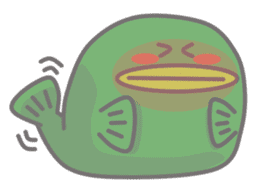 Green anglerfish sticker #10023176