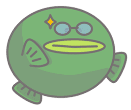 Green anglerfish sticker #10023178