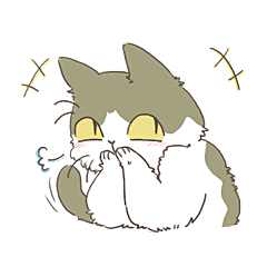 Daily life of Hachiware Cat.