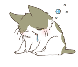 Daily life of Hachiware Cat. sticker #10023633