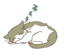 Daily life of Hachiware Cat. sticker #10023634