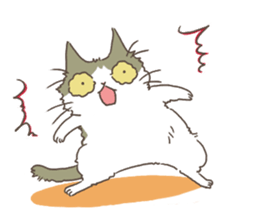 Daily life of Hachiware Cat. sticker #10023636