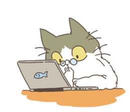 Daily life of Hachiware Cat. sticker #10023639