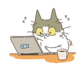 Daily life of Hachiware Cat. sticker #10023640