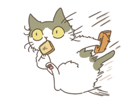 Daily life of Hachiware Cat. sticker #10023650