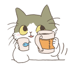 Daily life of Hachiware Cat. sticker #10023660