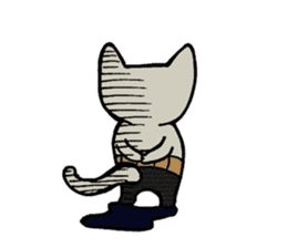 Otousan Neko sticker #10024154