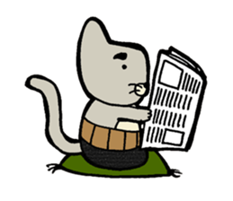 Otousan Neko sticker #10024166