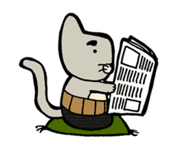 Otousan Neko sticker #10024166