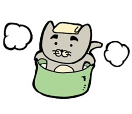 Otousan Neko sticker #10024182