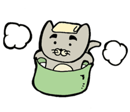 Otousan Neko sticker #10024182