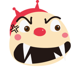 Ladybug pretend wizard sticker #10024592