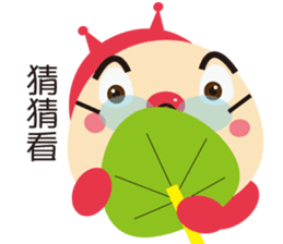 Ladybug pretend wizard sticker #10024593