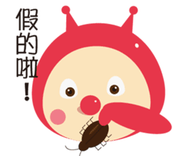 Ladybug pretend wizard sticker #10024597