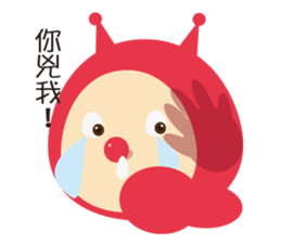 Ladybug pretend wizard sticker #10024599