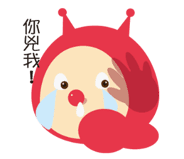 Ladybug pretend wizard sticker #10024599