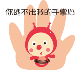 Ladybug pretend wizard sticker #10024601