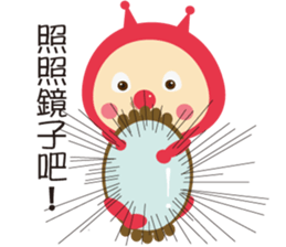 Ladybug pretend wizard sticker #10024606