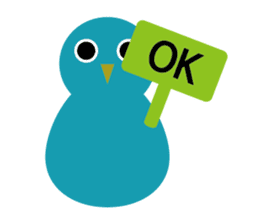 Sometimes annoying blue bird sticker #10024657