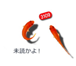 Goldfish to talk sticker #10024677